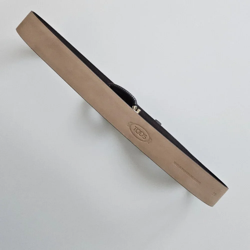 Tod’s Brown Leather Belt – Gold Hardware – Size 90 (US 34–36) - Picture 6 of 15